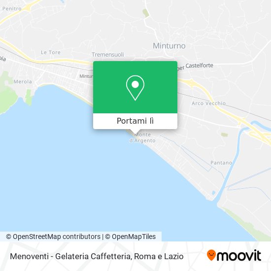 Mappa Menoventi - Gelateria Caffetteria