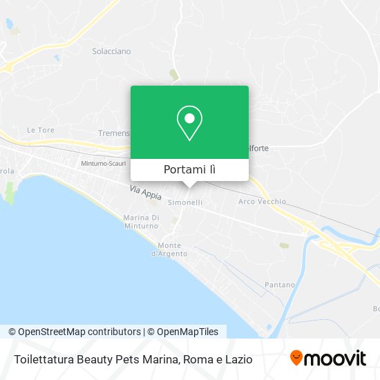 Mappa Toilettatura Beauty Pets Marina