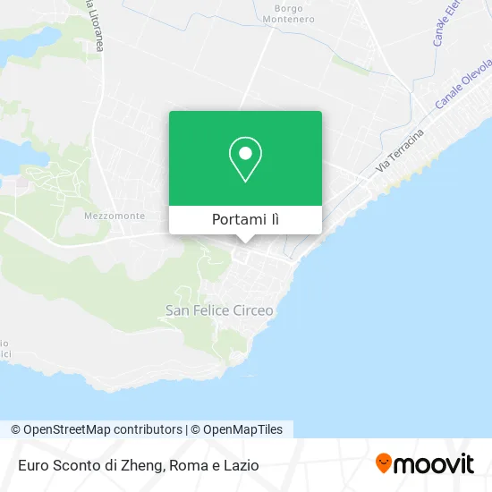 Mappa Euro Sconto di Zheng