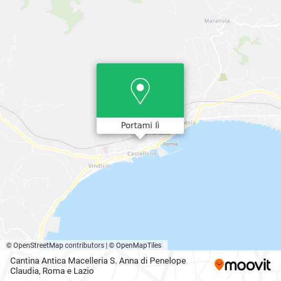 Mappa Cantina Antica Macelleria S. Anna di Penelope Claudia