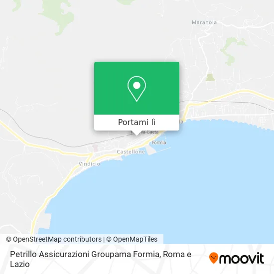 Mappa Petrillo Assicurazioni Groupama Formia