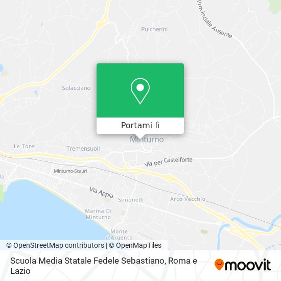 Mappa Scuola Media Statale Fedele Sebastiano