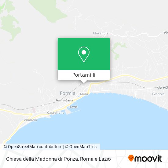 Mappa Chiesa della Madonna di Ponza