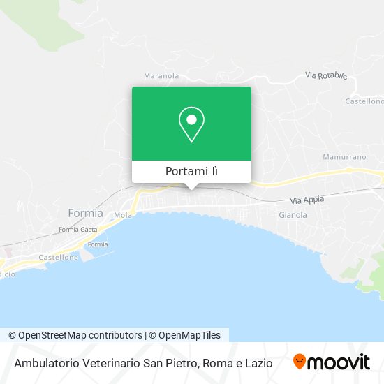 Mappa Ambulatorio Veterinario San Pietro