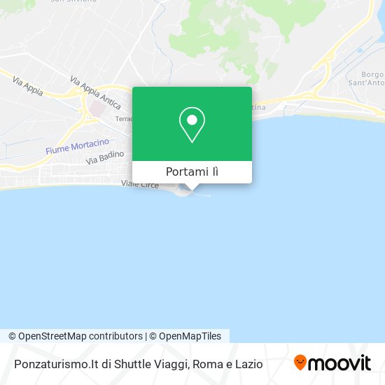 Mappa Ponzaturismo.It di Shuttle Viaggi