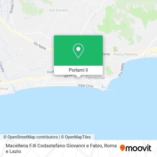 Mappa Macelleria F.lli Codastefano Giovanni e Fabio