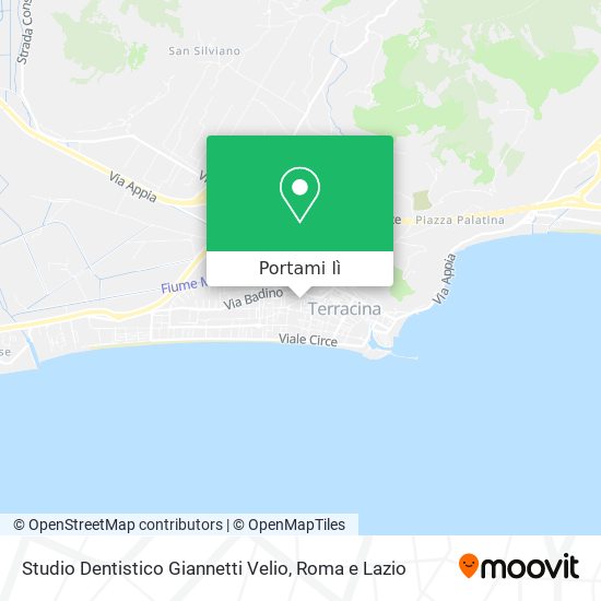 Mappa Studio Dentistico Giannetti Velio