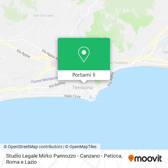 Mappa Studio Legale Mirko Pannozzo - Canzano - Peticca