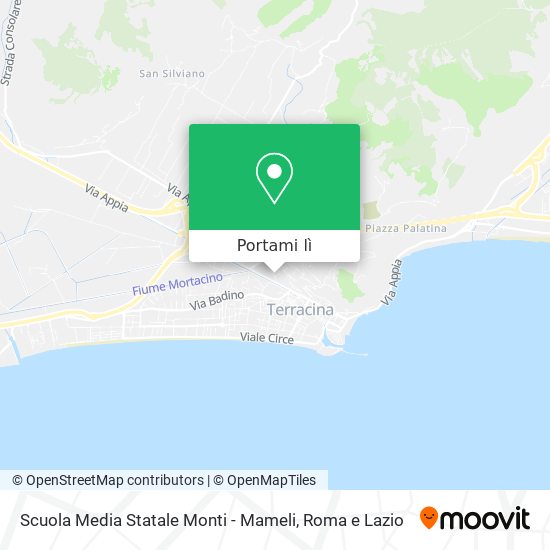 Mappa Scuola Media Statale Monti - Mameli
