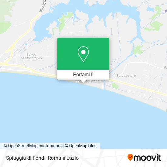 Mappa Spiaggia di Fondi