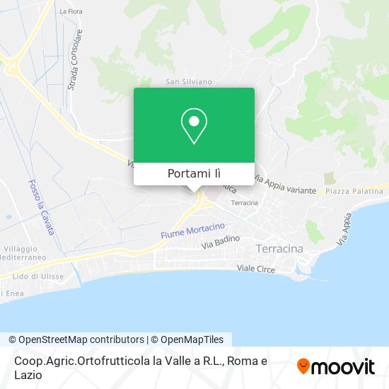 Mappa Coop.Agric.Ortofrutticola la Valle a R.L.