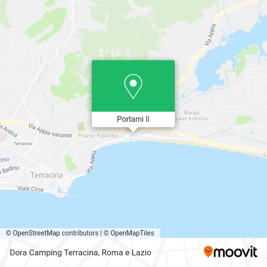 Mappa Dora Camping Terracina