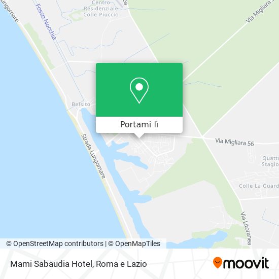 Mappa Mami Sabaudia Hotel