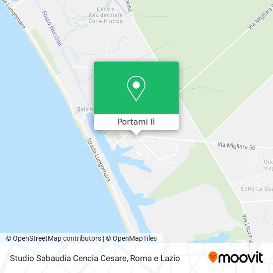 Mappa Studio Sabaudia Cencia Cesare