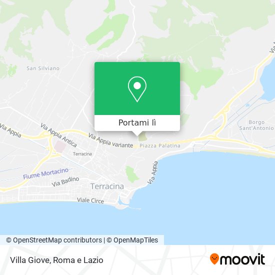 Mappa Villa Giove