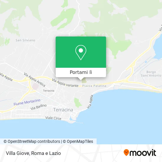 Mappa Villa Giove