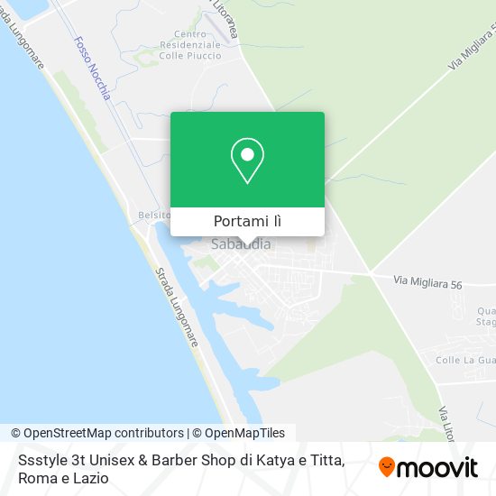 Mappa Ssstyle 3t Unisex & Barber Shop di Katya e Titta