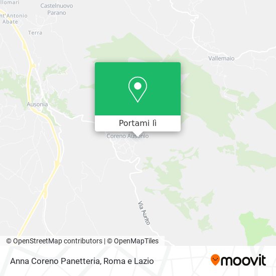 Mappa Anna Coreno Panetteria