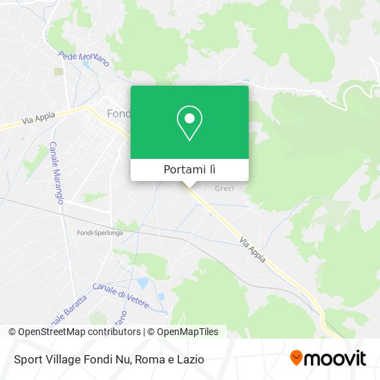 Mappa Sport Village Fondi Nu