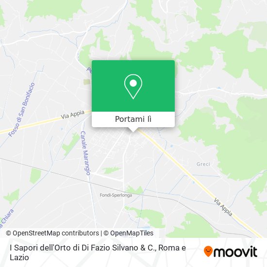 Mappa I Sapori dell'Orto di Di Fazio Silvano & C.