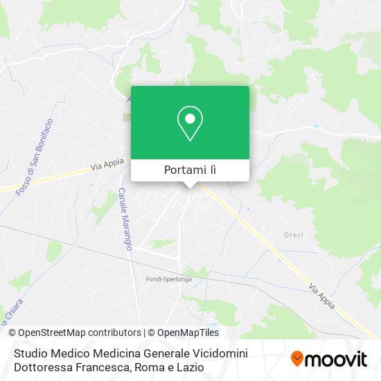 Mappa Studio Medico Medicina Generale Vicidomini Dottoressa Francesca