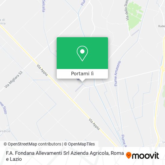 Mappa F.A. Fondana Allevamenti Srl Azienda Agricola