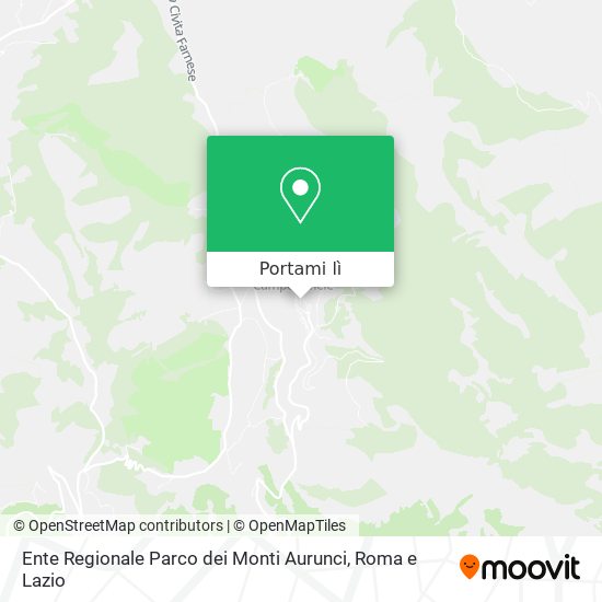 Mappa Ente Regionale Parco dei Monti Aurunci