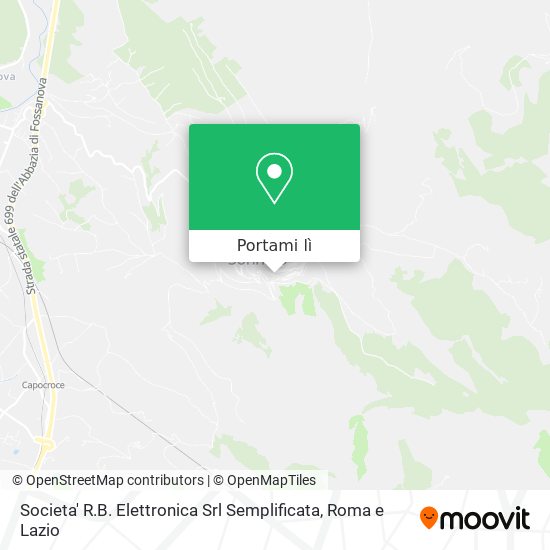 Mappa Societa' R.B. Elettronica Srl Semplificata