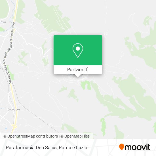 Mappa Parafarmacia Dea Salus