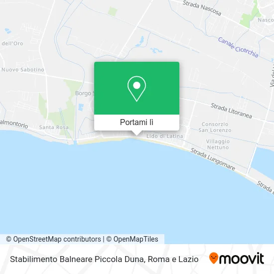 Mappa Stabilimento Balneare Piccola Duna