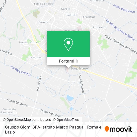 Mappa Gruppo Giomi SPA-Istituto Marco Pasquali