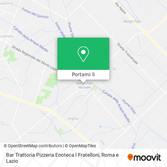 Mappa Bar Trattoria Pizzeria Enoteca I Fratelloni