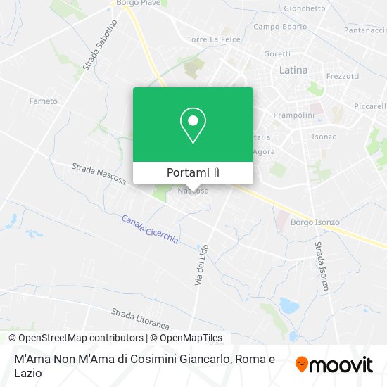 Mappa M'Ama Non M'Ama di Cosimini Giancarlo