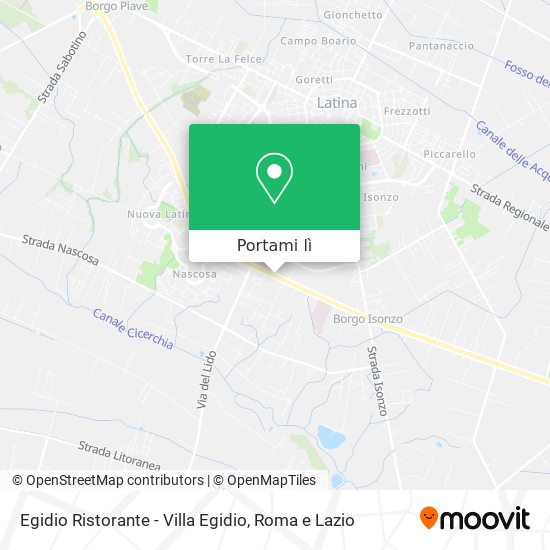 Mappa Egidio Ristorante - Villa Egidio