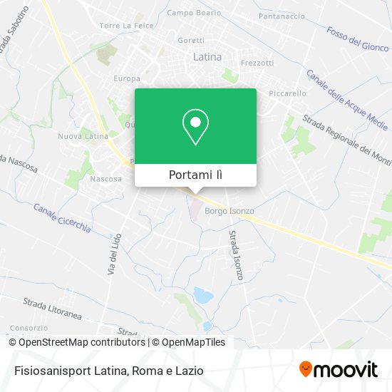 Mappa Fisiosanisport Latina