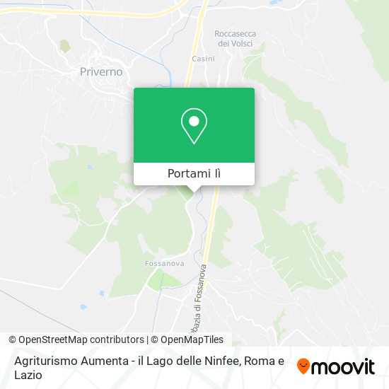 Mappa Agriturismo Aumenta - il Lago delle Ninfee