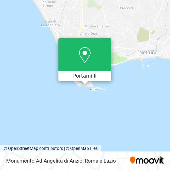 Mappa Monumento Ad Angelita di Anzio