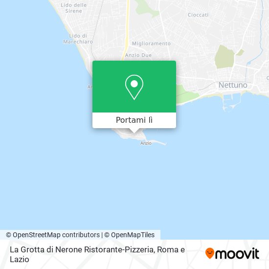 Mappa La Grotta di Nerone Ristorante-Pizzeria