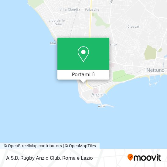 Mappa A.S.D. Rugby Anzio Club