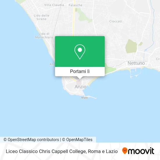 Mappa Liceo Classico Chris Cappell College