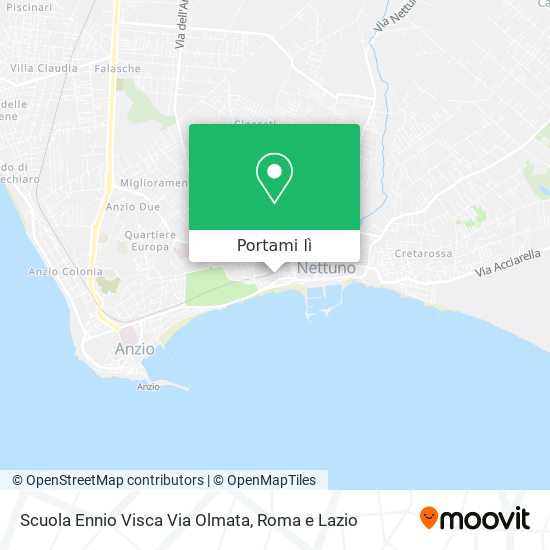 Mappa Scuola Ennio Visca Via Olmata