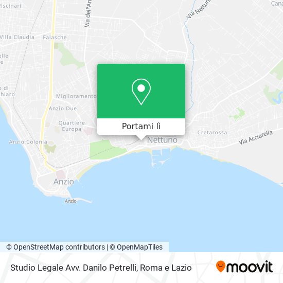 Mappa Studio Legale Avv. Danilo Petrelli