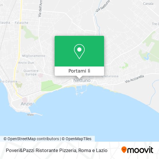 Mappa Poveri&Pazzi Ristorante Pizzeria
