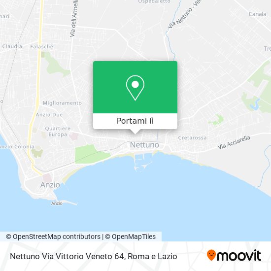 Mappa Nettuno Via Vittorio Veneto 64