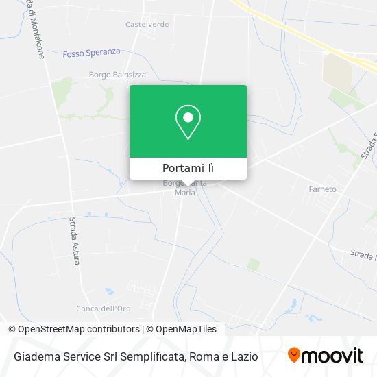 Mappa Giadema Service Srl Semplificata