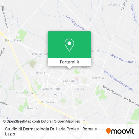 Mappa Studio di Dermatologia Dr. Ilaria Proietti