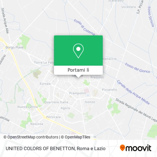 Mappa UNITED COLORS OF BENETTON