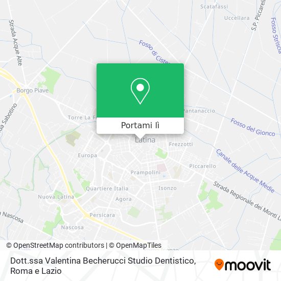 Mappa Dott.ssa Valentina Becherucci Studio Dentistico