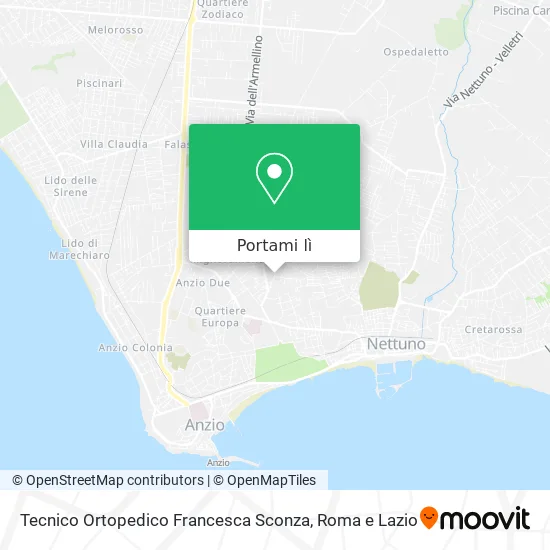 Mappa Tecnico Ortopedico Francesca Sconza