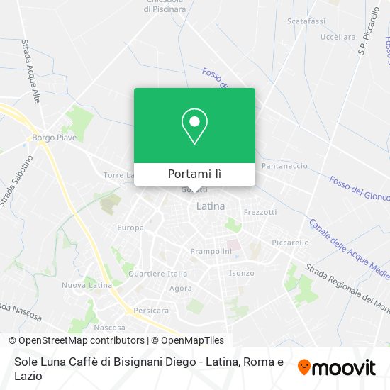 Mappa Sole Luna Caffè di Bisignani Diego - Latina